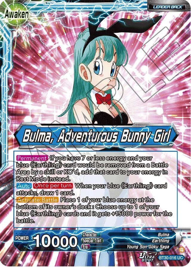 Bulma // Bulma, Adventurous Bunny Girl (BT30-016) [Three Glorious Fighters]