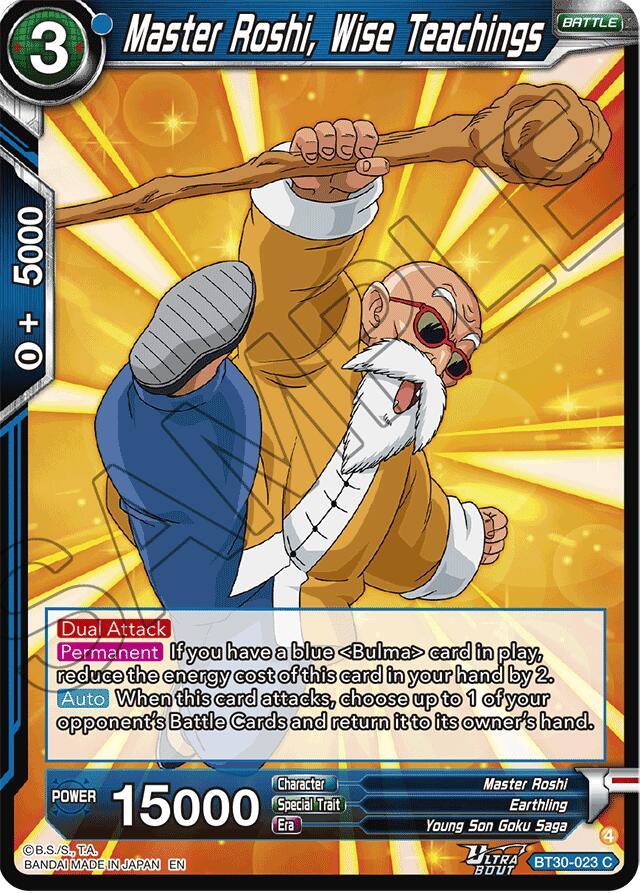 Master Roshi, Wise Teachings (BT30-023) [Three Glorious Fighters]