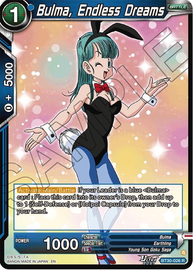 Bulma, Endless Dreams (BT30-026) [Three Glorious Fighters]