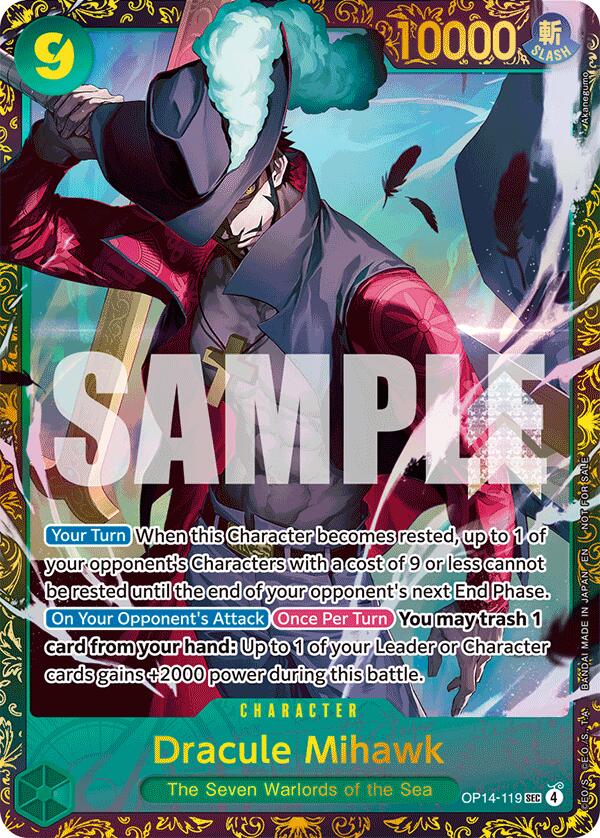 Dracule Mihawk - (CS 26-27 Regionals Season 1) [One Piece Promotion Cards]