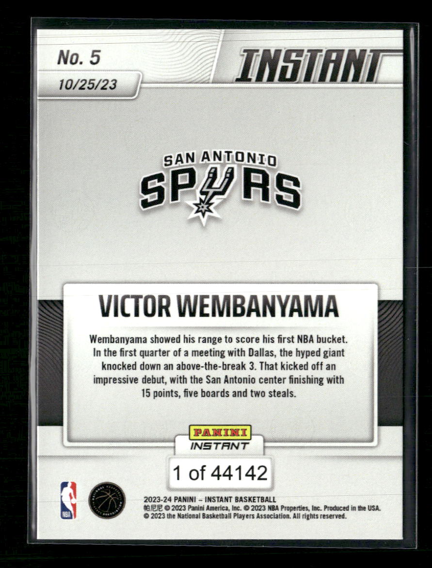 2023-24 Panini Instant NBA Victor Wembanyama #5