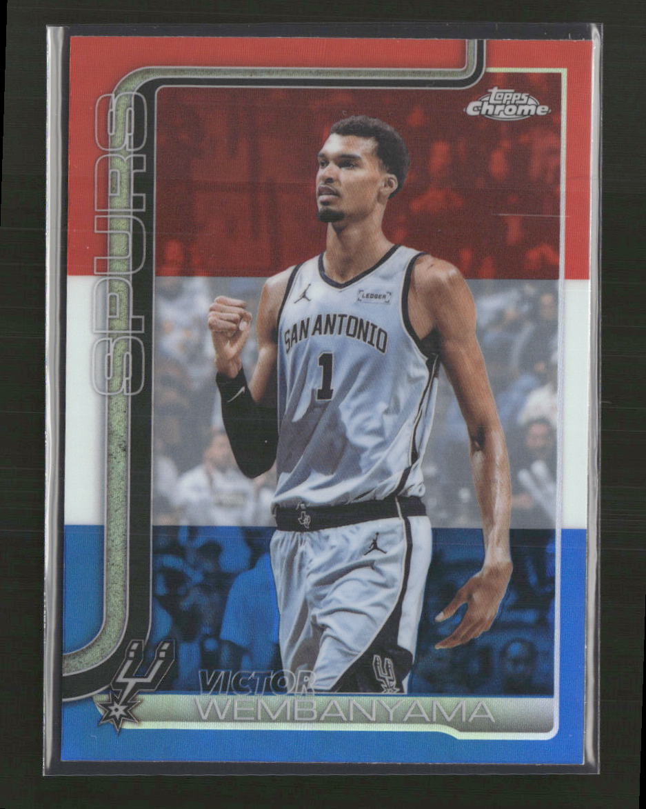 2026 Topps Chrome Red White Blue Victor Wembannyama #22