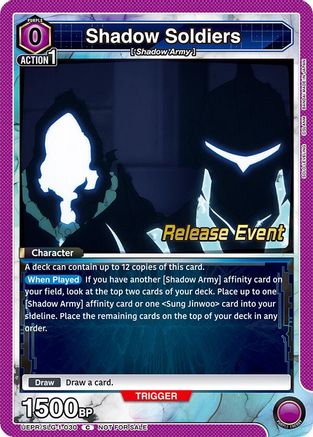 Shadow Soldiers (UE17BT/SLG-1-030) - UE17BT SOLO LEVELING Release Event Cards
