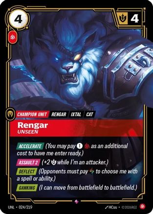 Rengar - Unseen (024/219) - Unleashed Foil