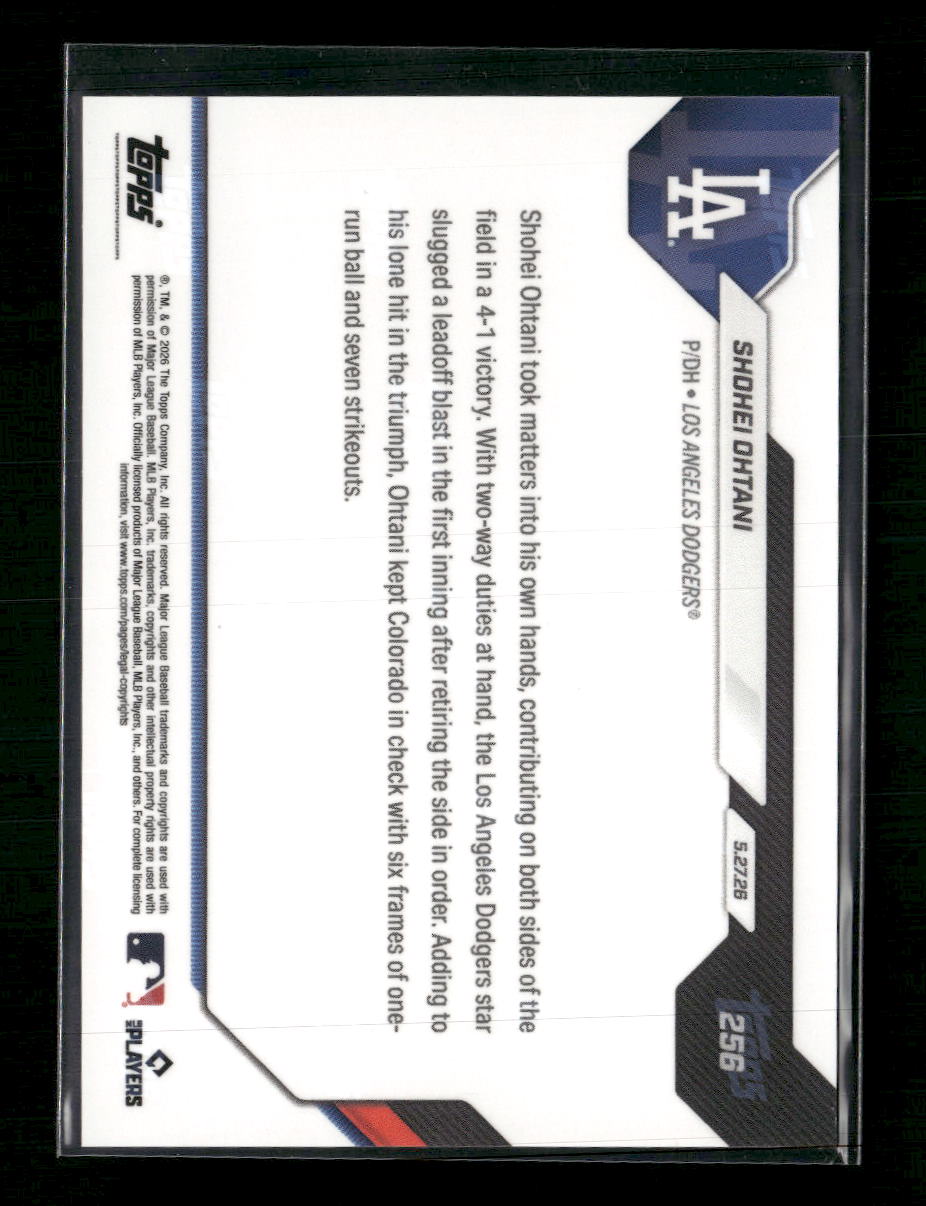 2026 Topps Now Shohei Ohtani #256