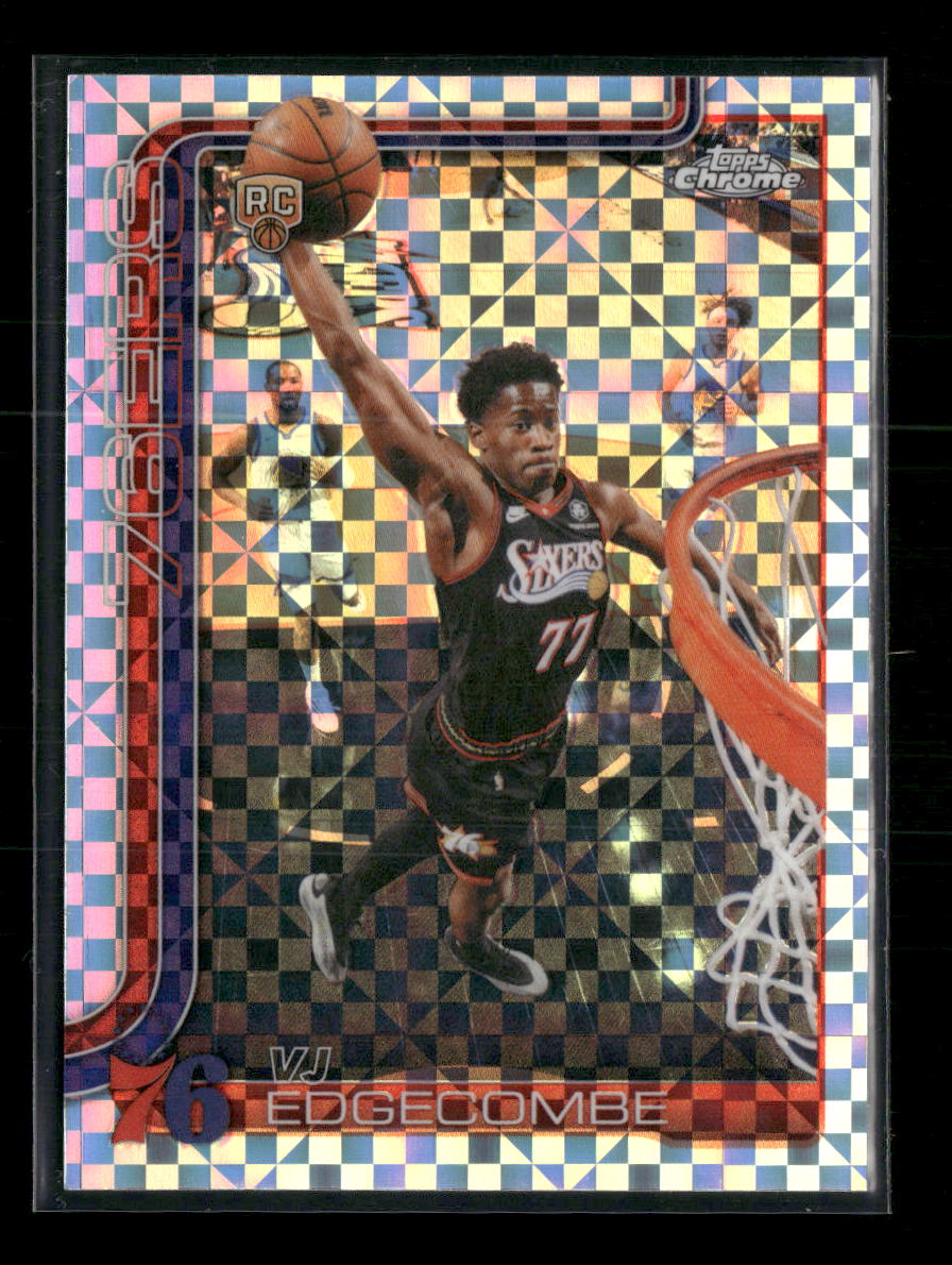 2025-26 Topps Chrome Update X-Fractor VJ Edgecombe Rookie #153