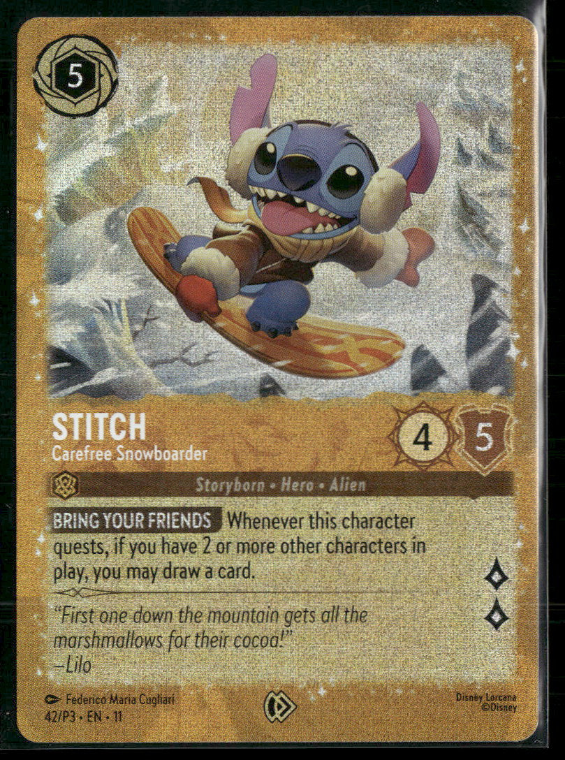 Disney Lorcana Promo Cards Stitch #42