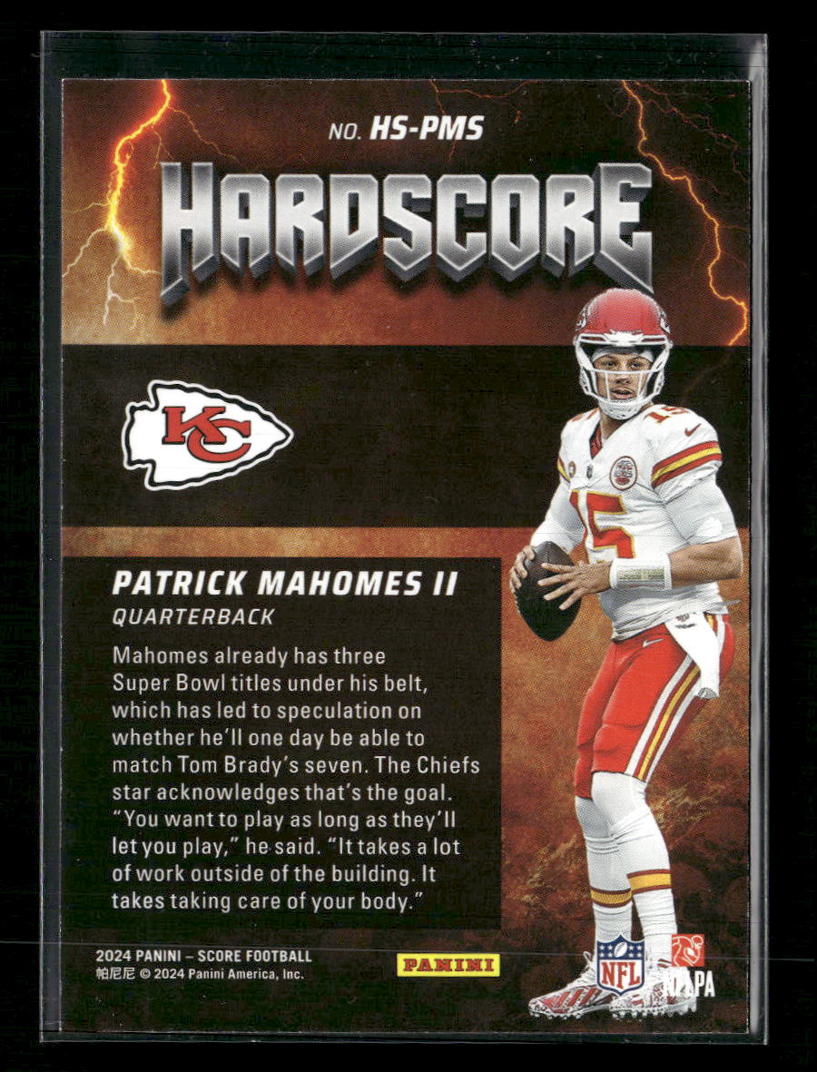 2024 Score Hardscore Patrick Mahomes II #HS-PMS