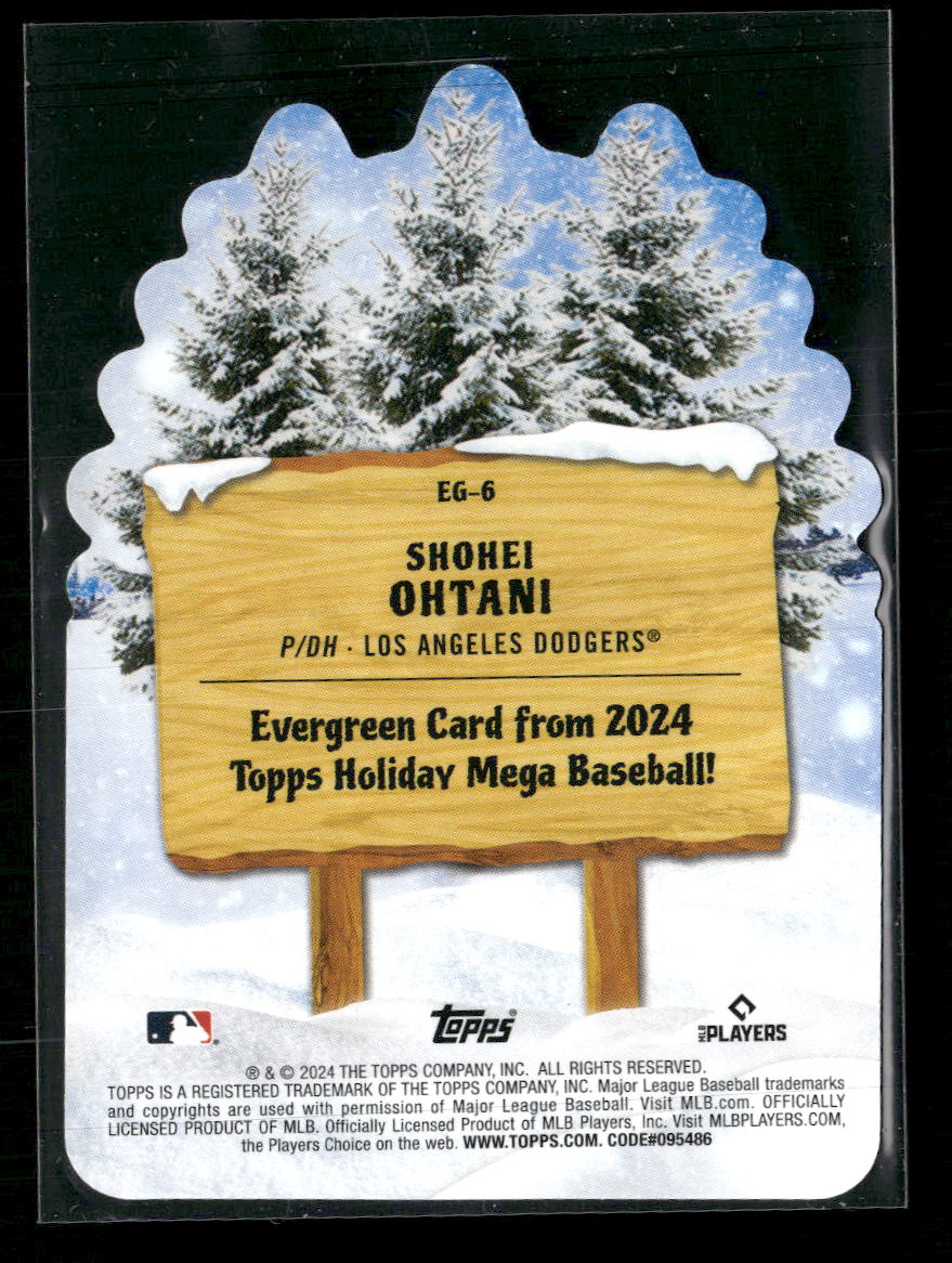 2024 Topps Holiday Evergreen Die Cuts Shohei Ohtani #EG-6