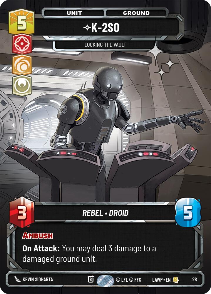 K-2S0 - Locking the Vault (28) (Foil) (28) [A Lawless Time: Weekly Play]