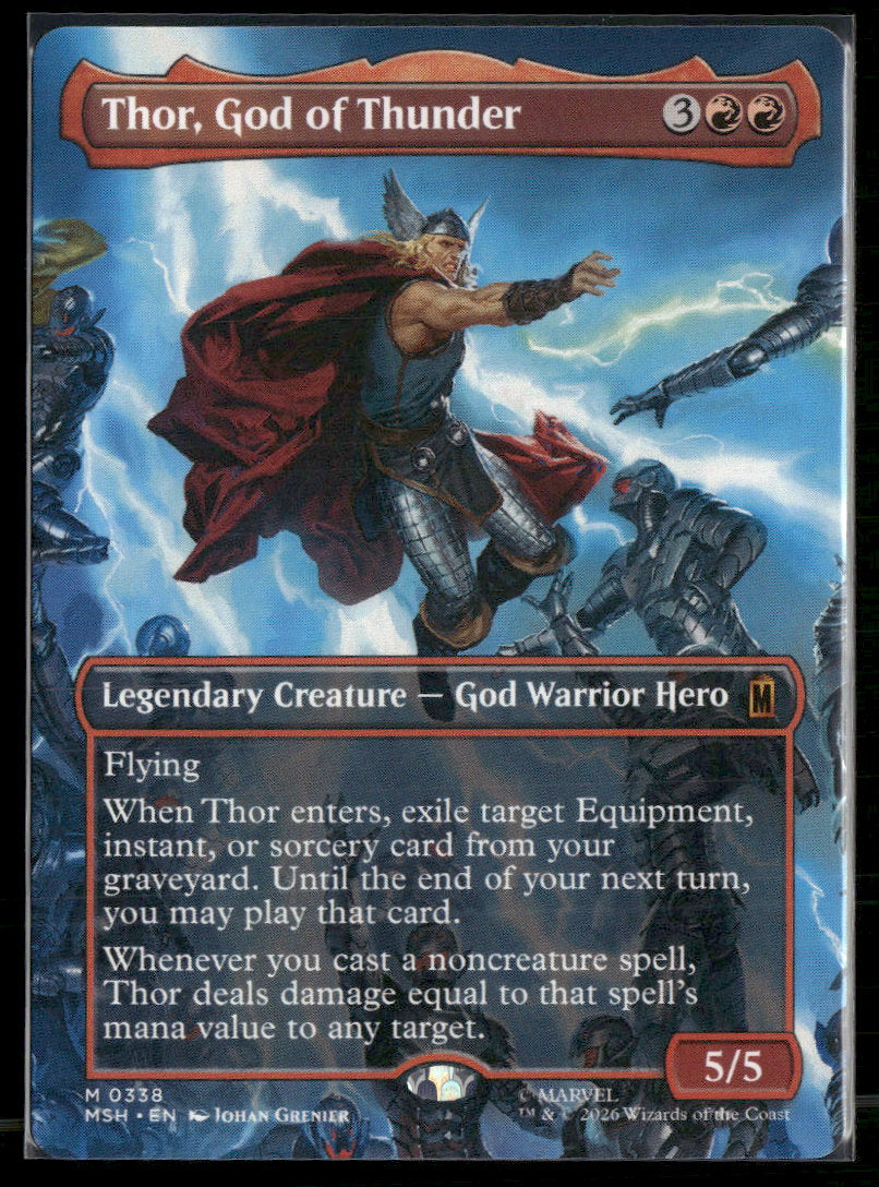 Marvel Super Heroes Thor, God of Thunder (Borderless) (0338) #338