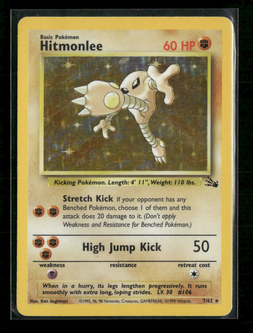 Fossil Hitmonlee (7) Unlimited #07/62