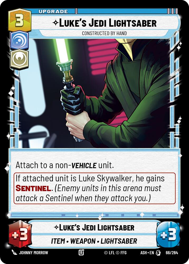 Luke's Jedi Lightsaber - Constructed by Hand (66/264) (66/264) [Ashes of the Empire]