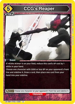 CCG's Reaper (UE18BT/TKG-1-029) - UE18BT Tokyo Ghoul