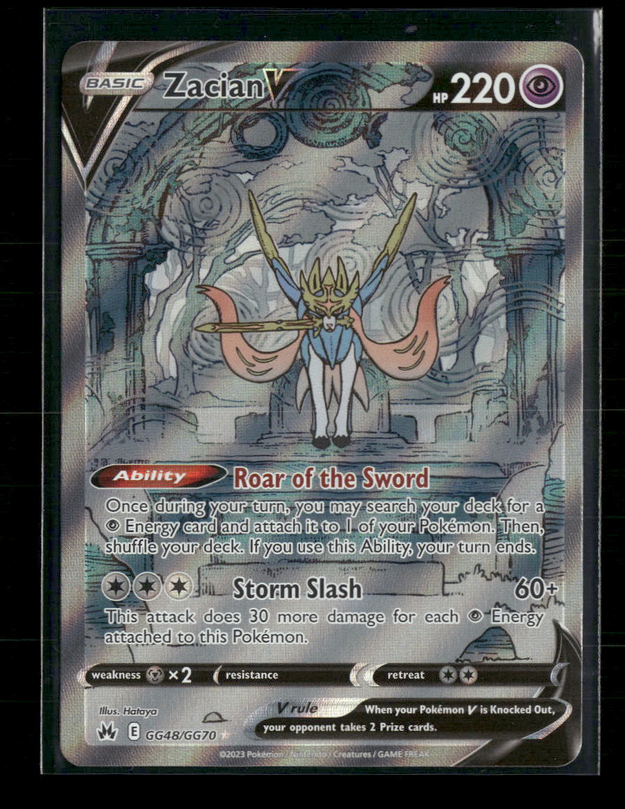 SWSH: Crown Zenith: Galarian Gallery Zacian V #GG48/GG70