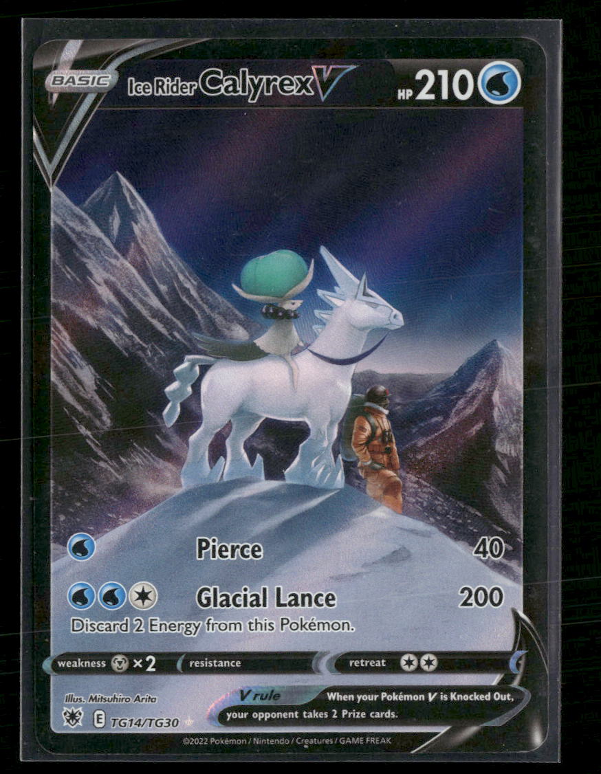 SWSH10: Astral Radiance Trainer Gallery Ice Rider Calyrex V #TG14/TG30