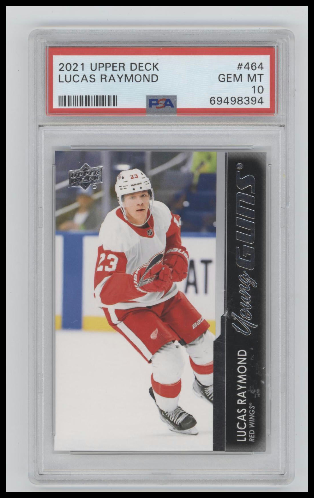 2021-2022 Upper Deck Lucas Raymond Young Guns 10 PSA #464
