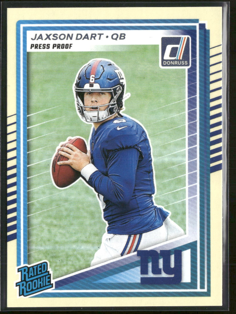 2025 Donruss Press Proofs Yellow Jaxson Dart RC #400