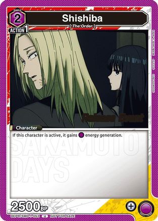 Shishiba (053) (Release Event) (UE19BT/SMD-1-053) - UE19BT SAKAMOTO DAYS Release Event Cards