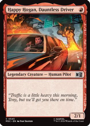 Happy Hogan, Dauntless Driver (0545) (MSC-545) - Commander: Marvel Super Heroes