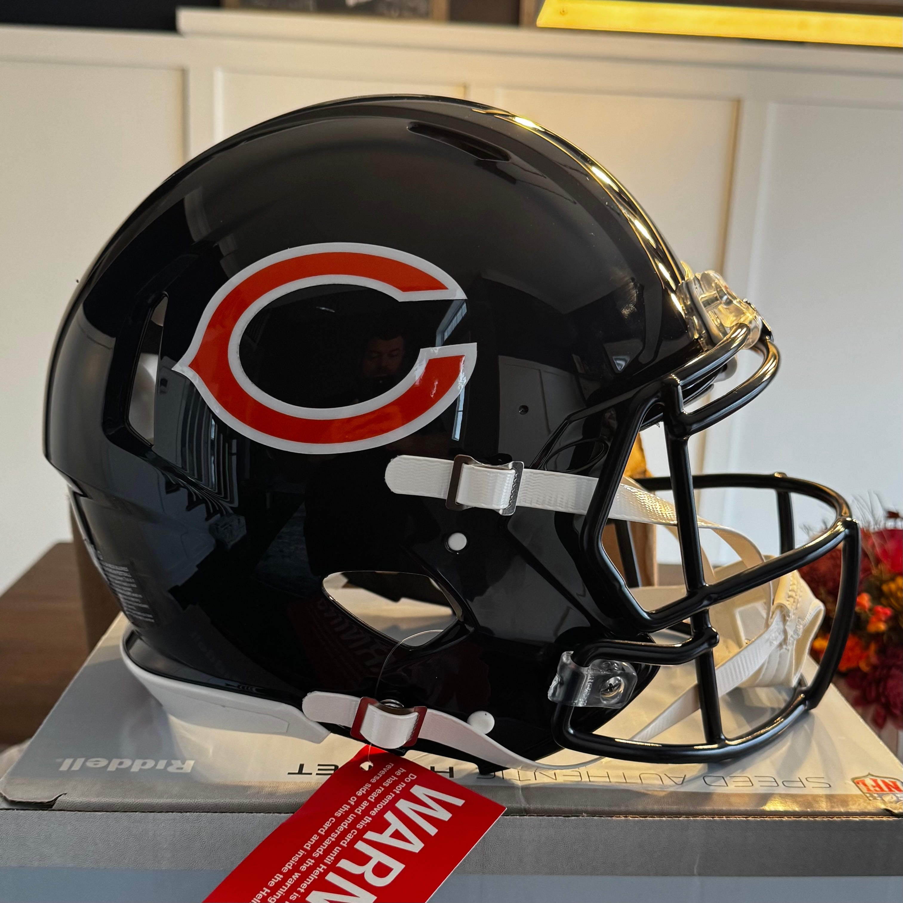Chicago Bears Full Size Authentic Speed Football Helmet - NFL