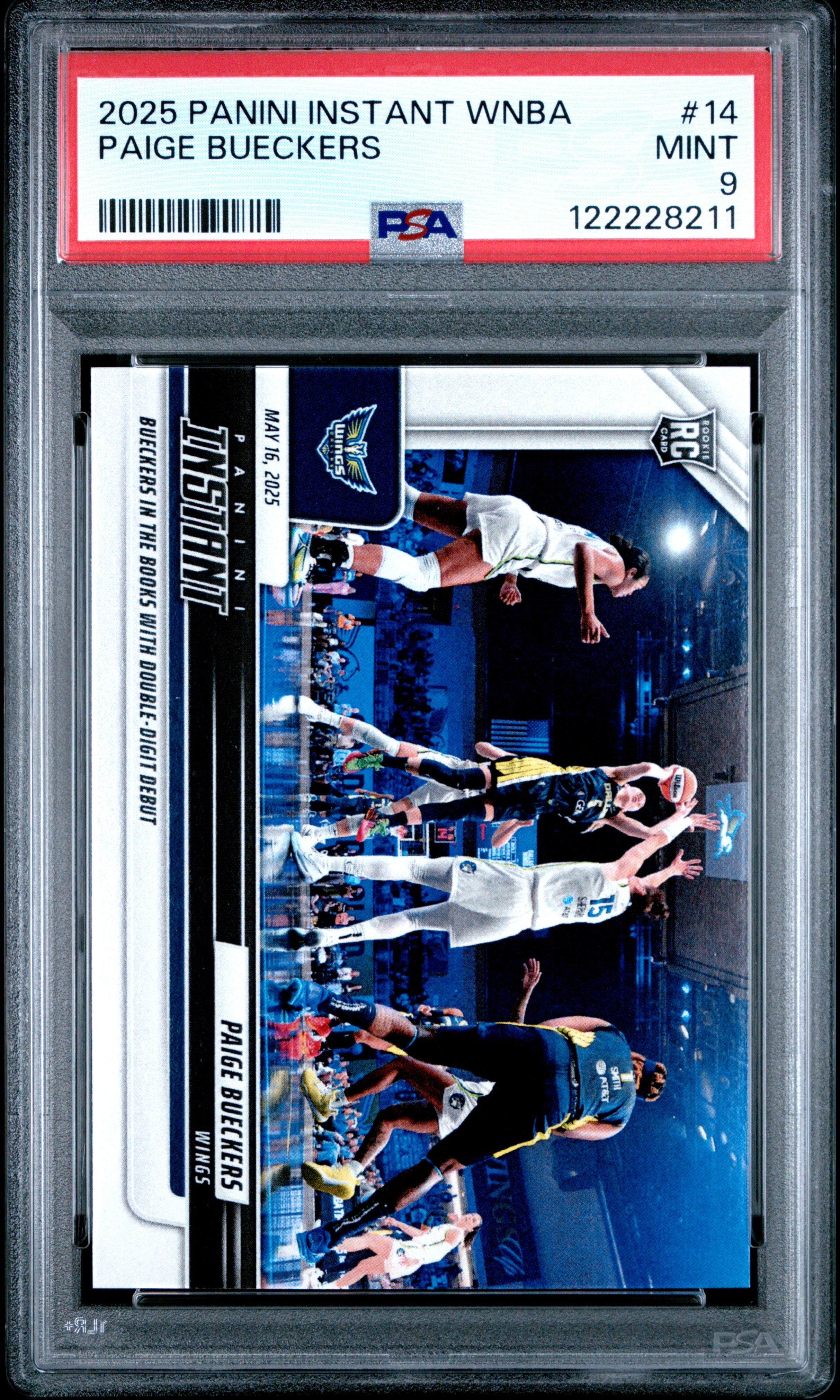 Graded 2025 Panini Instant Paige Bueckers #14 Rookie RC Basketball Card PSA 9 Mint