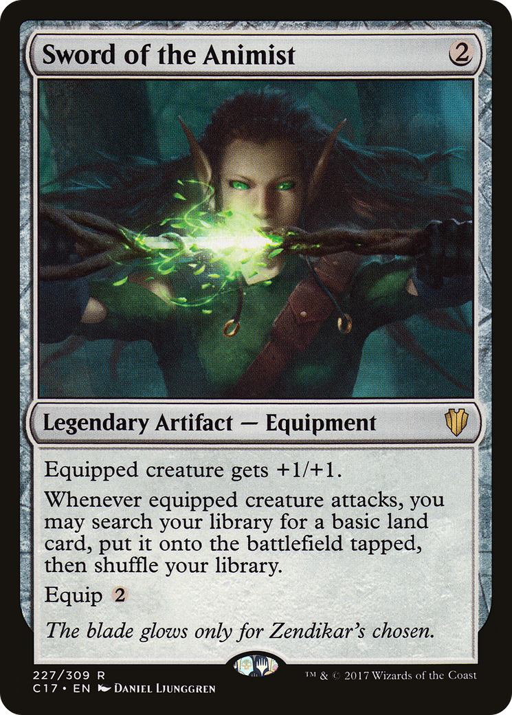 Sword of the Animist (C17-227) - Commander 2017