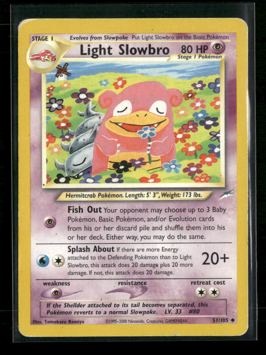 Neo Destiny Light Slowbro #051/105 *Damaged*