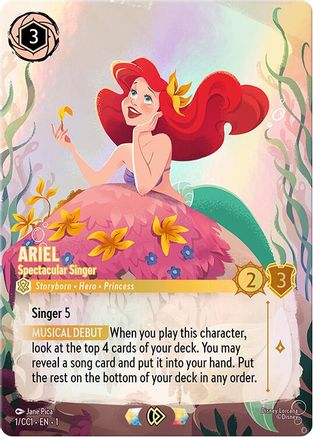 Ariel - Spectacular Singer (1) - Disney Lorcana Promo Cards Holofoil
