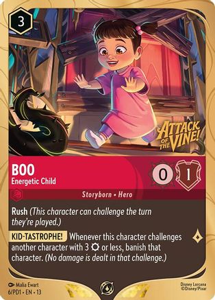 Boo - Energetic Child (6) - Disney Lorcana Promo Cards Holofoil