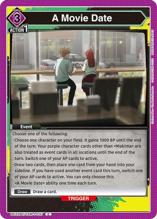 A Movie Date (UE22BT/CSM-1-037) - UE22BT CHAINSAW MAN