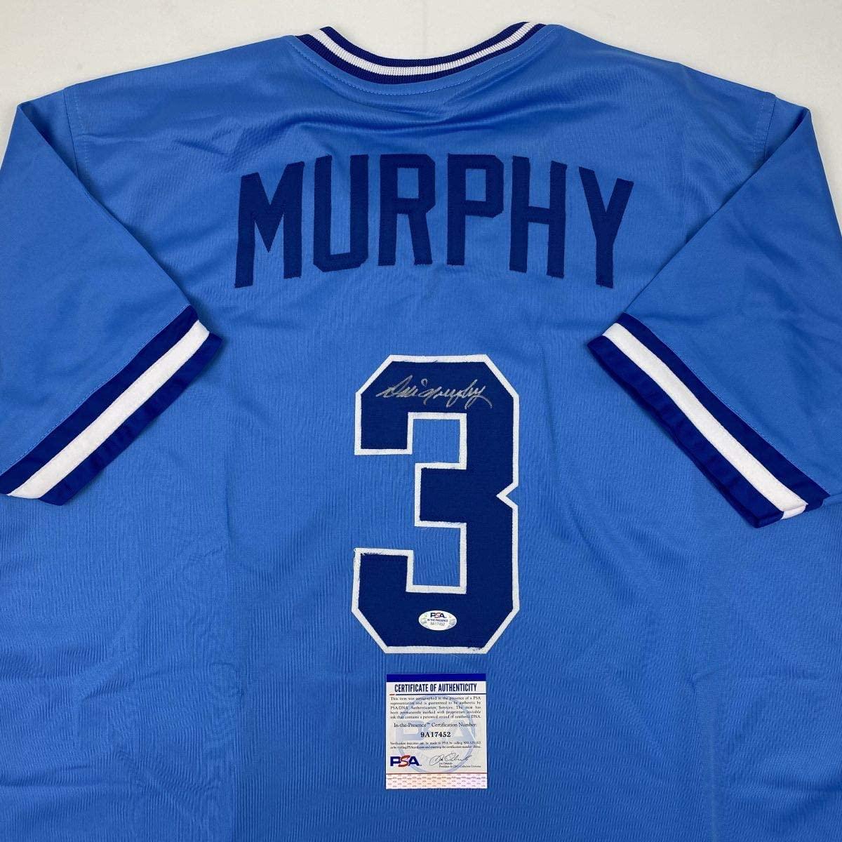 Autographed/Signed Dale Murphy Atlanta Light Blue Baseball Jersey PSA/DNA COA