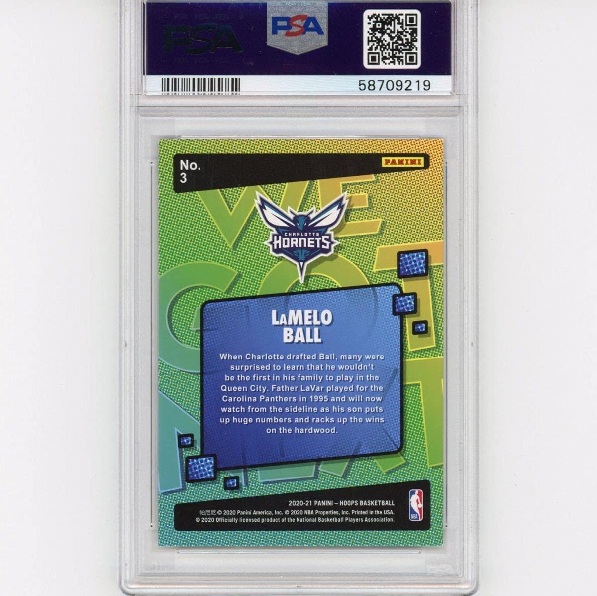 Graded 2020-21 Panini Hoops LaMelo Ball #3 We Got Next Rookie RC Basketball Card PSA 10 Gem Mint