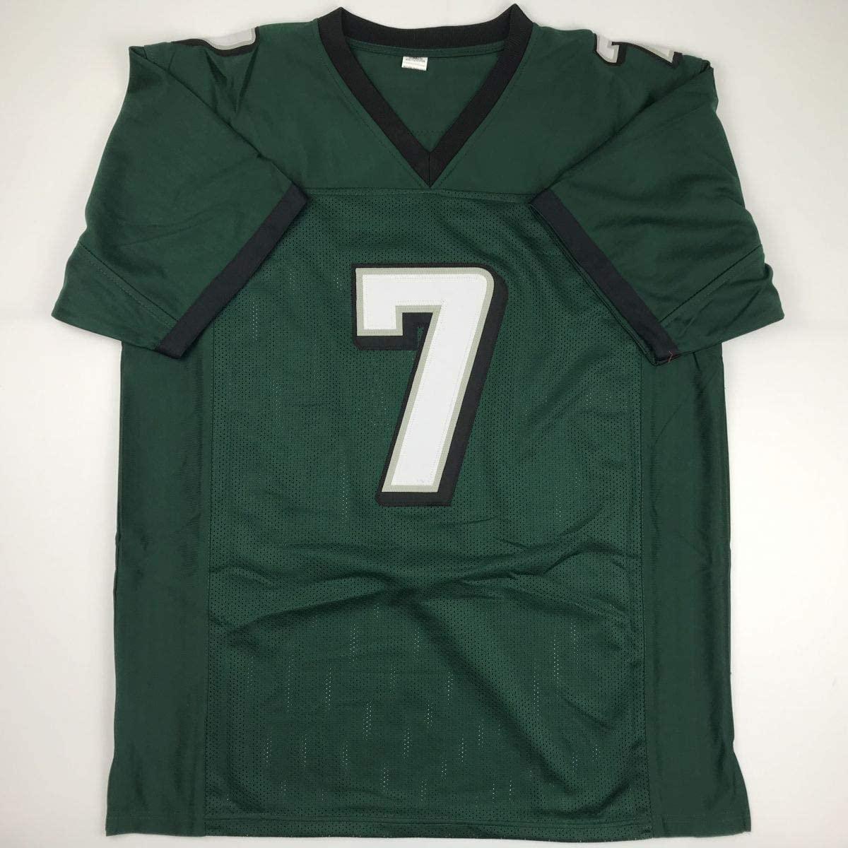 Autographed/Signed Michael Mike Vick Philadelphia Green Football Jersey PSA/DNA COA