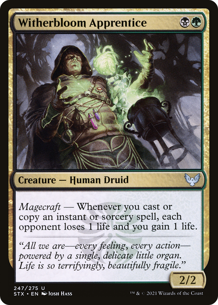 Witherbloom Apprentice (STX-247) - Strixhaven: School of Mages Foil
