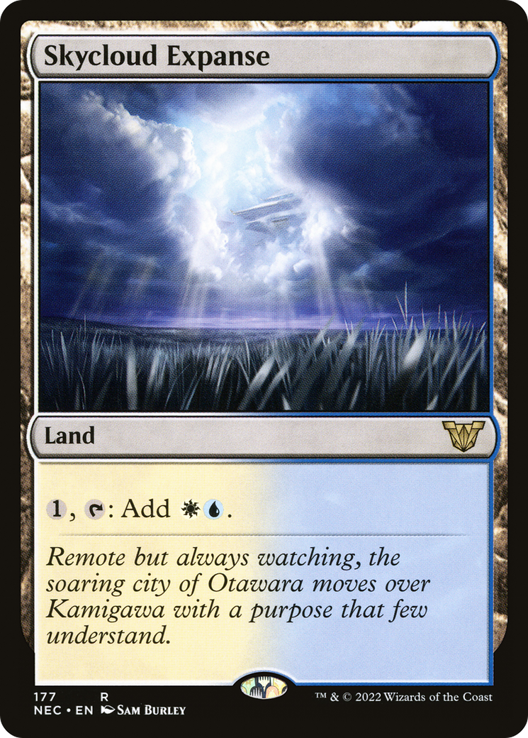 Skycloud Expanse (NEC-177) - Neon Dynasty Commander