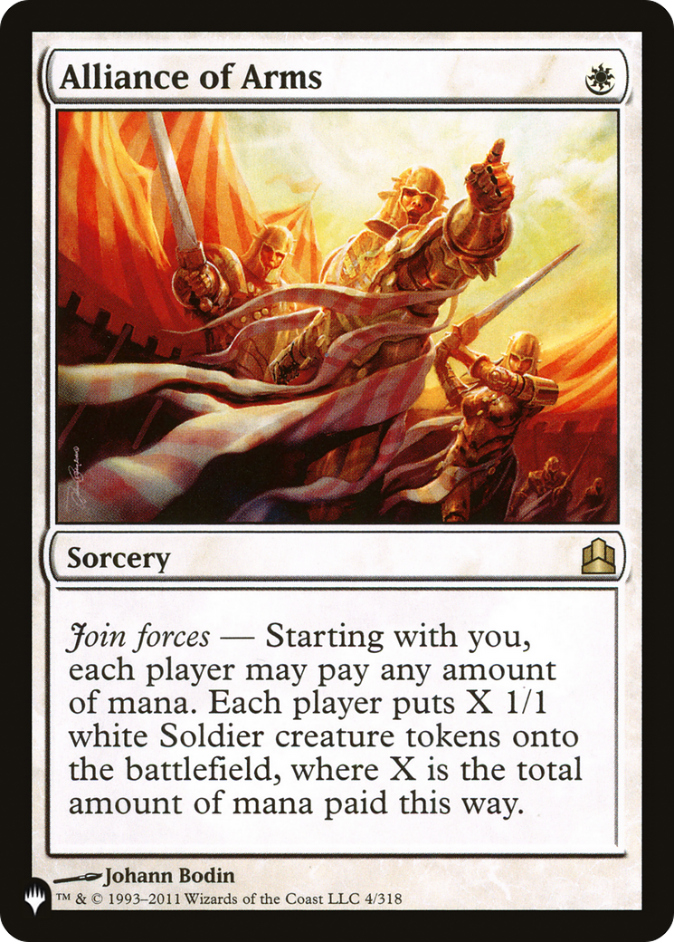 Alliance of Arms (LIST-CMD-4) - The List