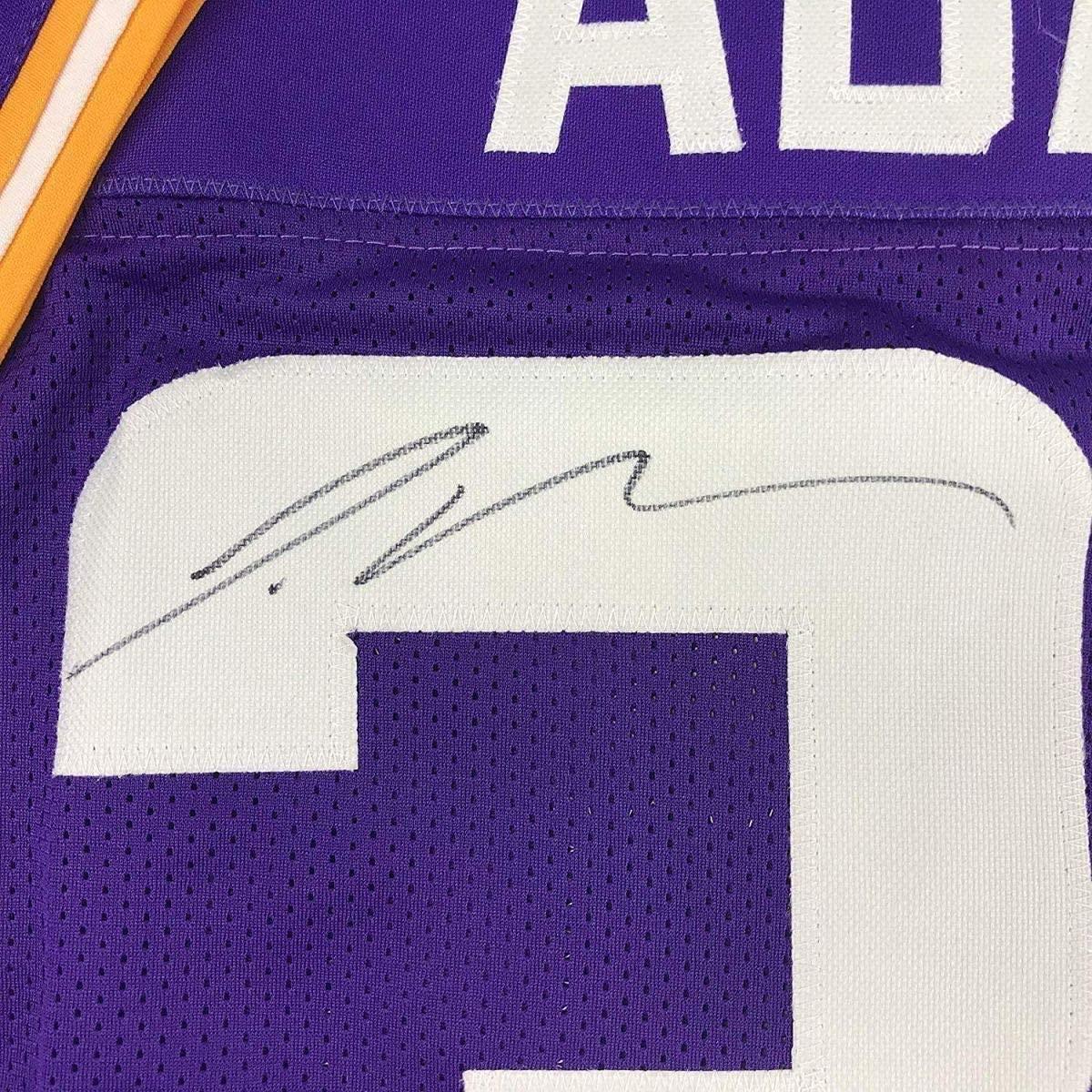 Framed Autographed/Signed Jamal Adams 35x39 LSU Purple College Football Jersey JSA COA
