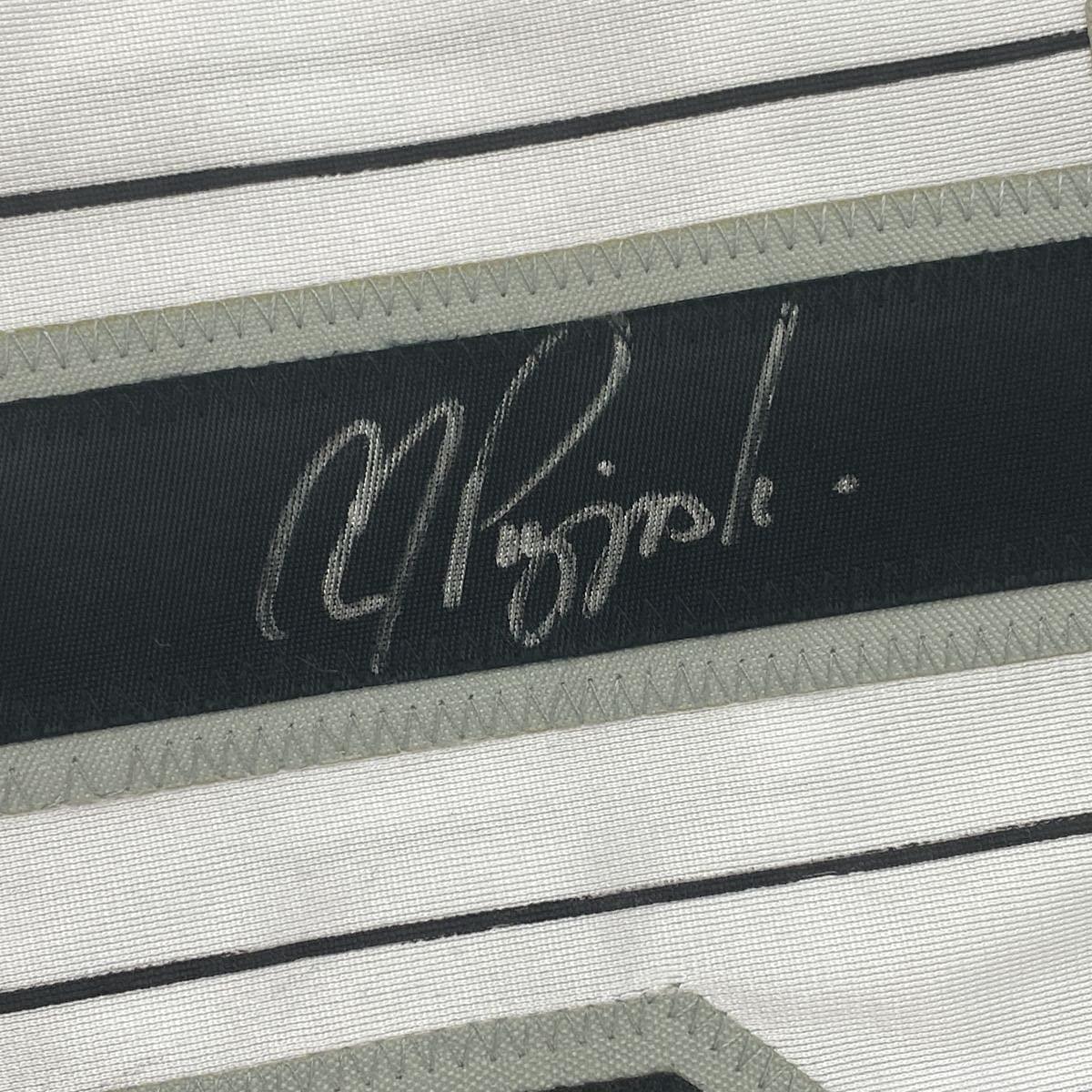 Autographed/Signed AJ A.J. Pierzynski Chicago Pinstripe Baseball Jersey PSA/DNA COA