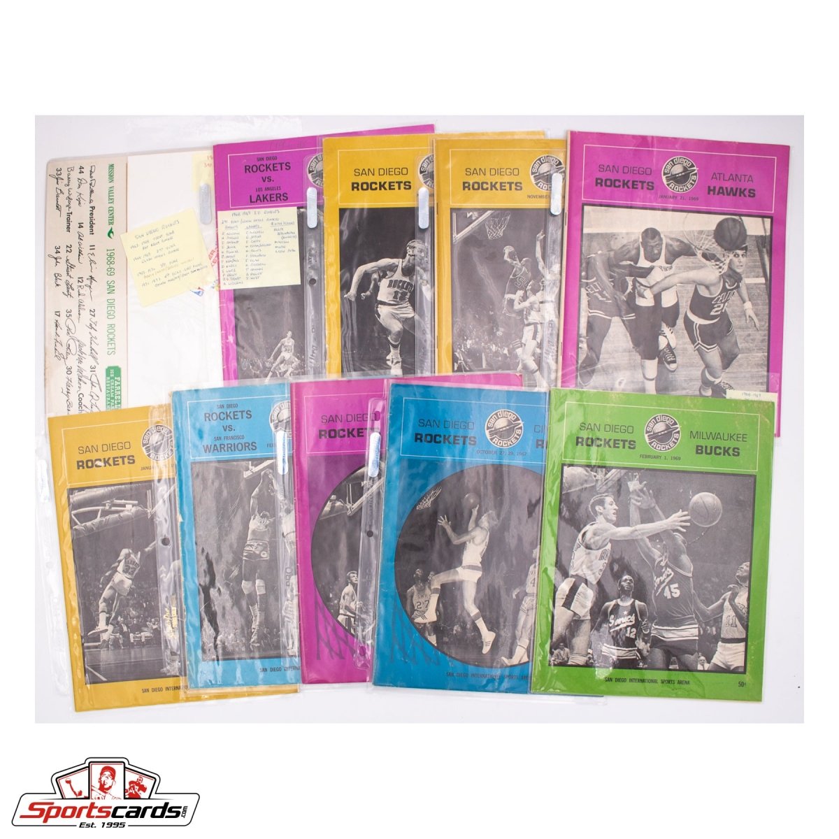 Lifetime Collection of San Diego Rockets Memorabilia