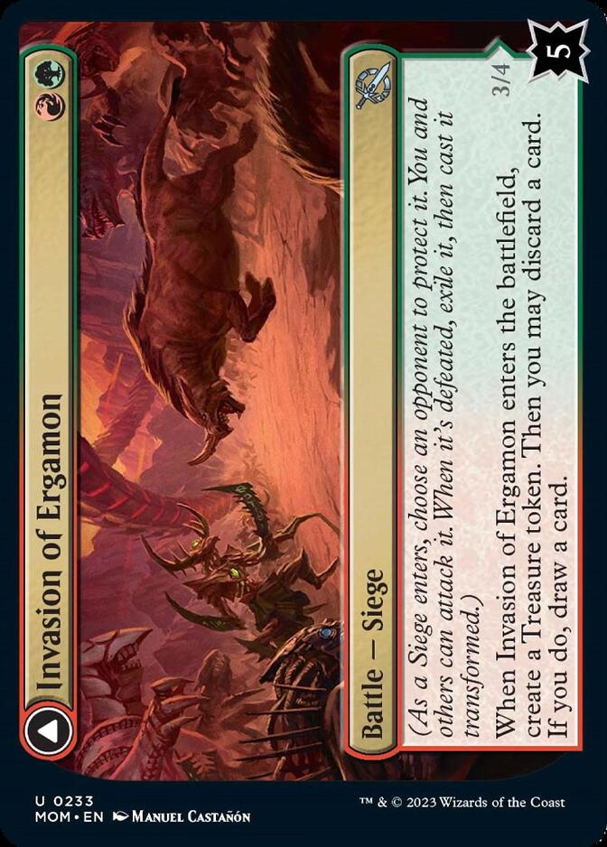 Invasion of Ergamon // Truga Cliffcharger (MOM-233) - March of the Machine Foil