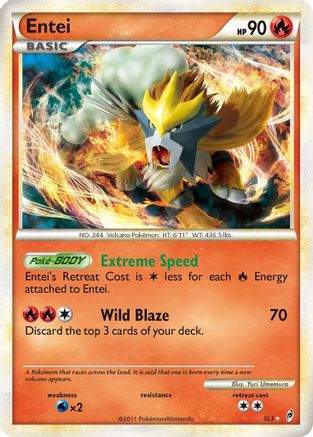 Entei (Shiny) SL3/95 - Call of Legends Holofoil