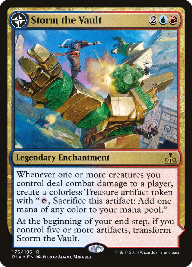 Storm the Vault // Vault of Catlacan (RIX-173) - Rivals of Ixalan: (compasslanddfc) Foil