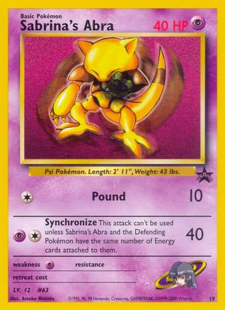 Sabrina's Abra 019/53 - WoTC Promo