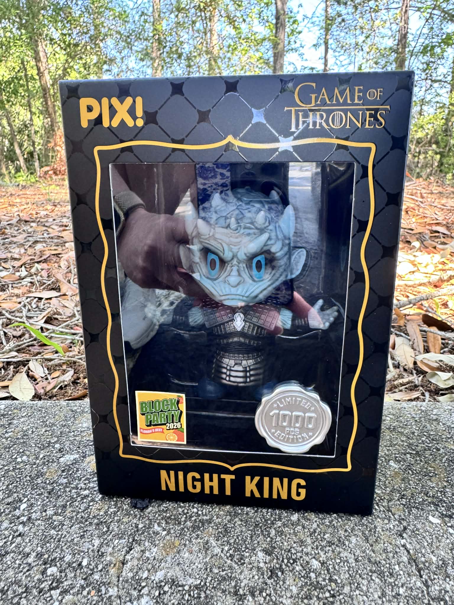 [Thrilljoy] [MEGACON Block Party] Game of Thrones Night King HERO LE1000 PIX Vinyl Figure with Protector