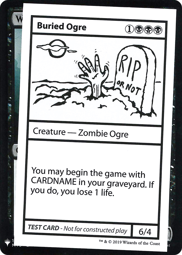 Buried Ogre (CMB1-) - Mystery Booster Playtest Cards 2019