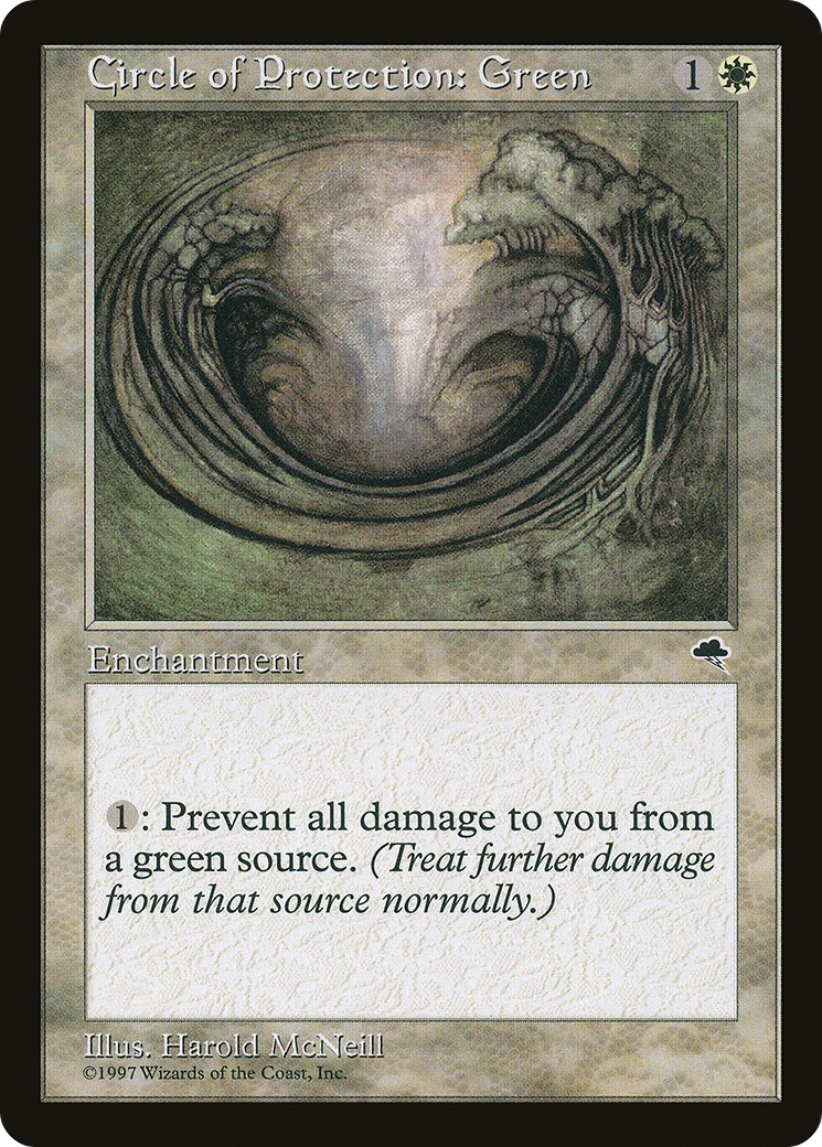 Circle of Protection: Green (TMP-010) - Tempest