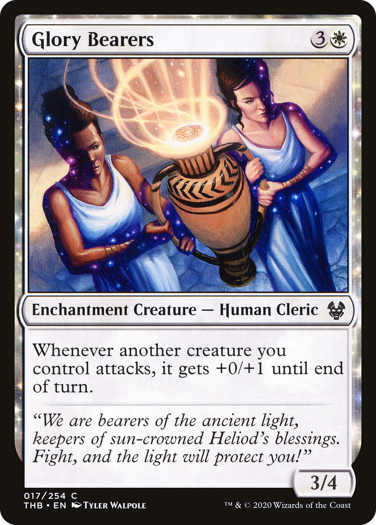 Glory Bearers (THB-017) - Theros Beyond Death: (enchantment) Foil
