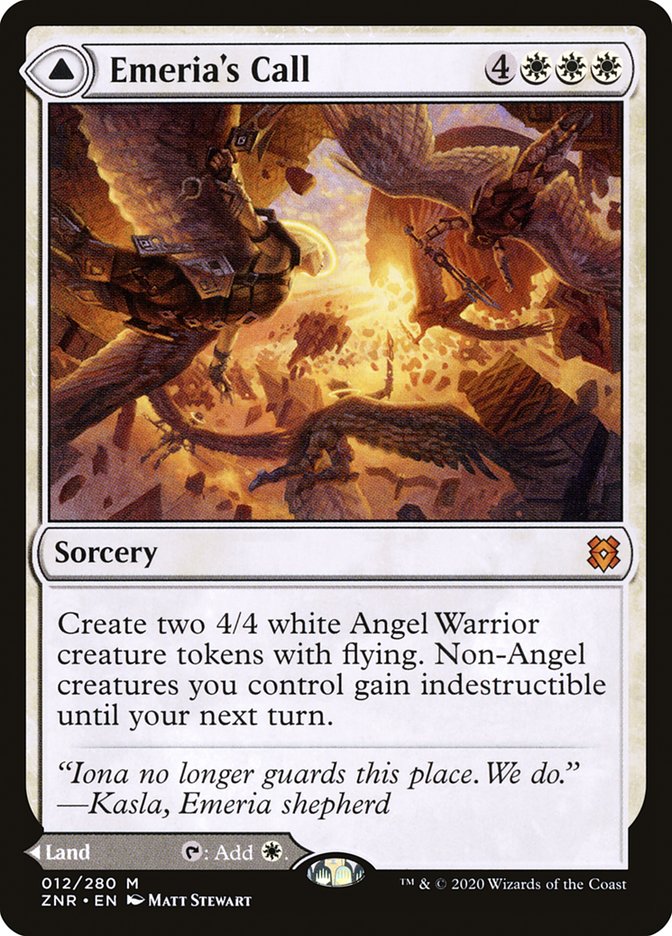 Emeria's Call // Emeria, Shattered Skyclave (ZNR-012) - Zendikar Rising Foil