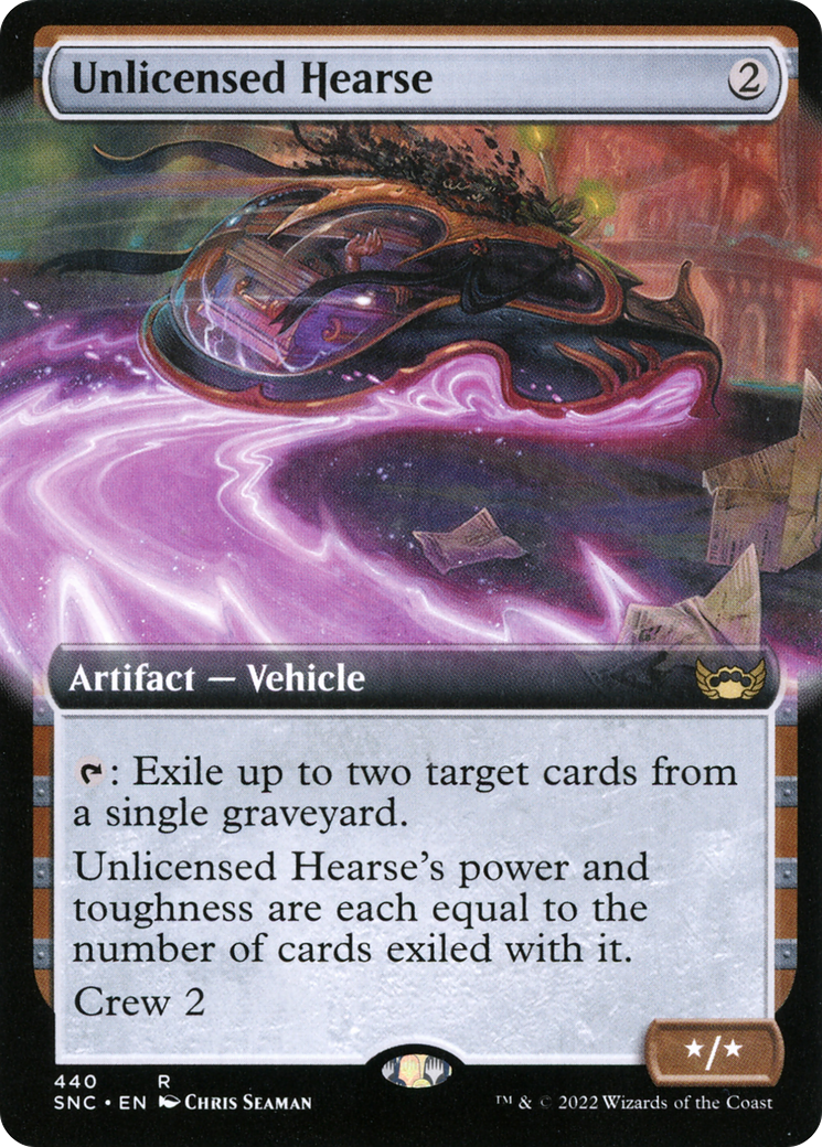 Unlicensed Hearse (SNC-440) - Streets of New Capenna: (Extended Art)